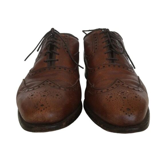Allen Edmonds Shoes Mens 8.5 Leather McClain Oxford Wing Top Dress Brown main image 11